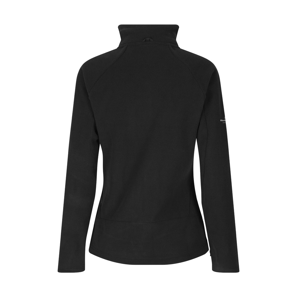 Black Hound women's microfleece jacket – Black – back view