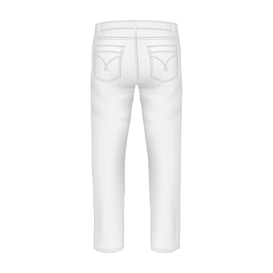 Ham Polo Men's White Jeans