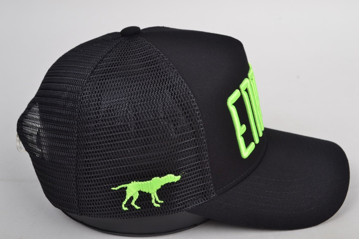 Enpolo Trucker Cap - Black & Neon Green