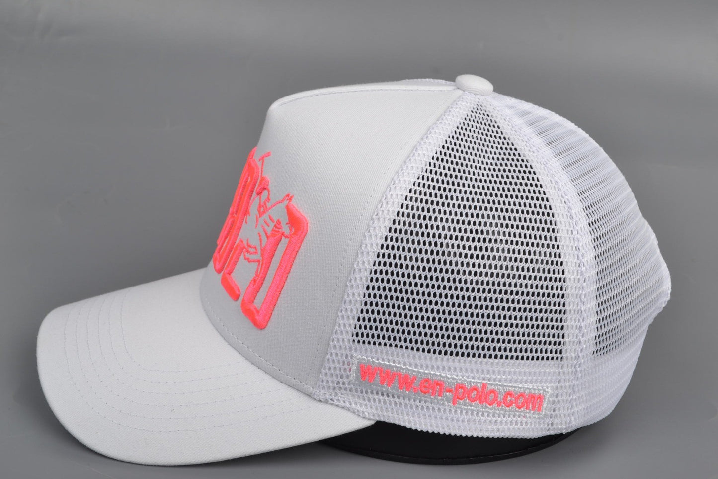 Enpolo Trucker Cap - Grey & Pink