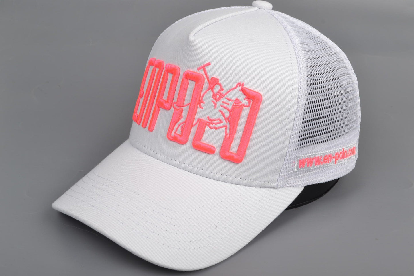 Enpolo Trucker Cap - Grey & Pink