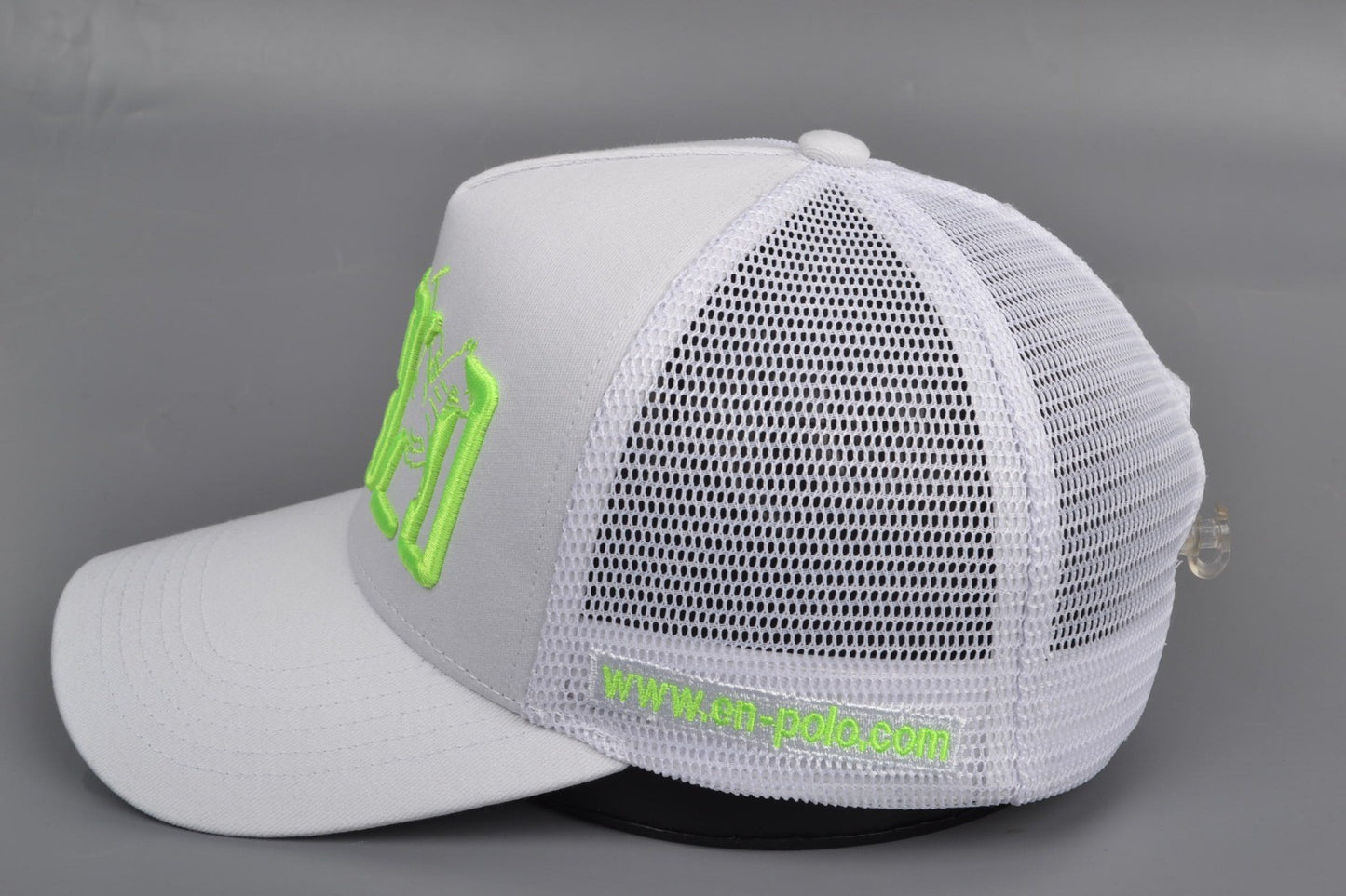 Enpolo Trucker Cap - Grey & Neon Green