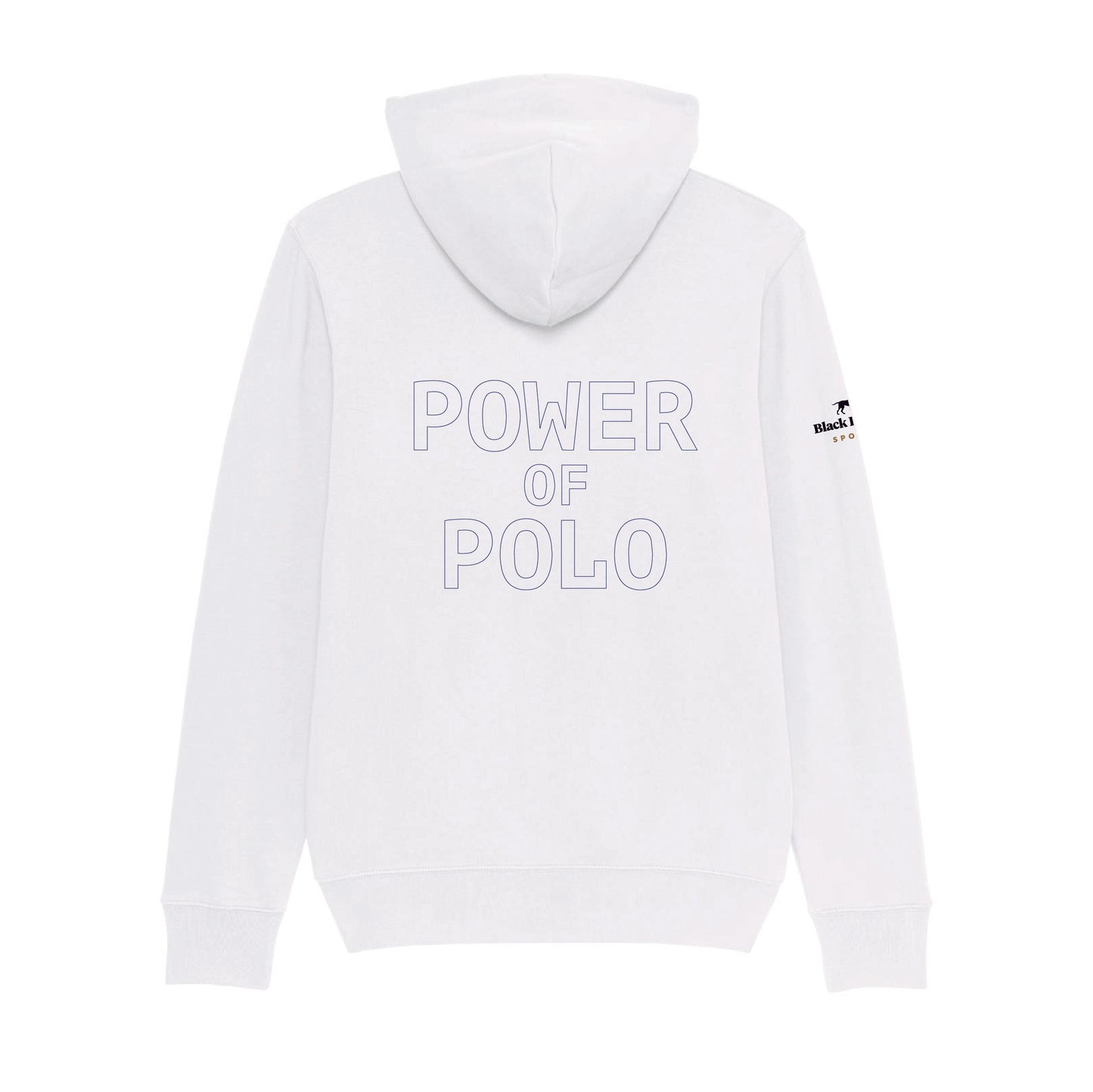 Power of Polo White Zip Hoodie