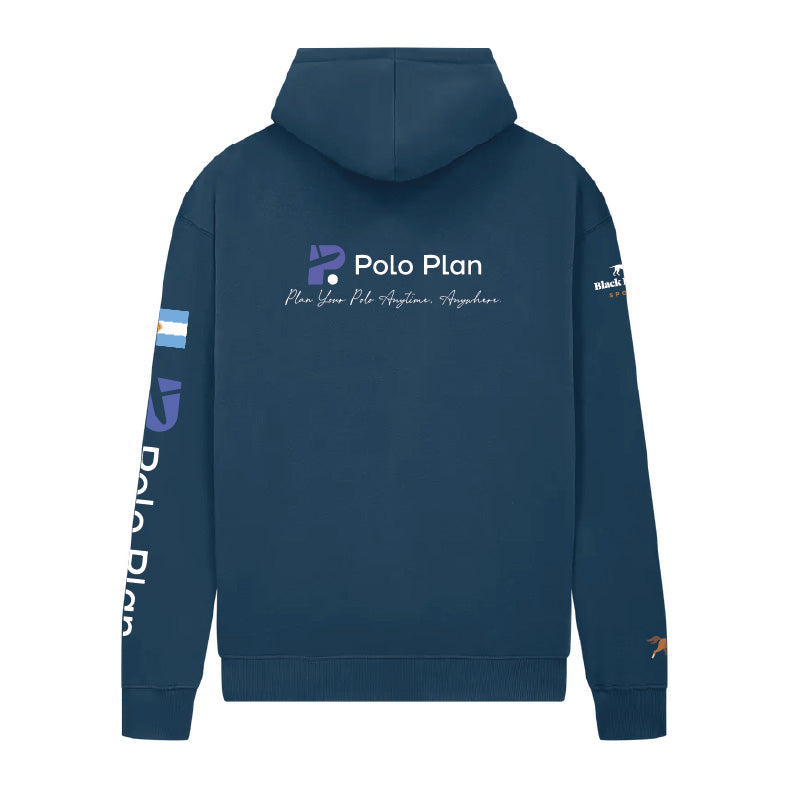 Polo Plan Navy Hoodie