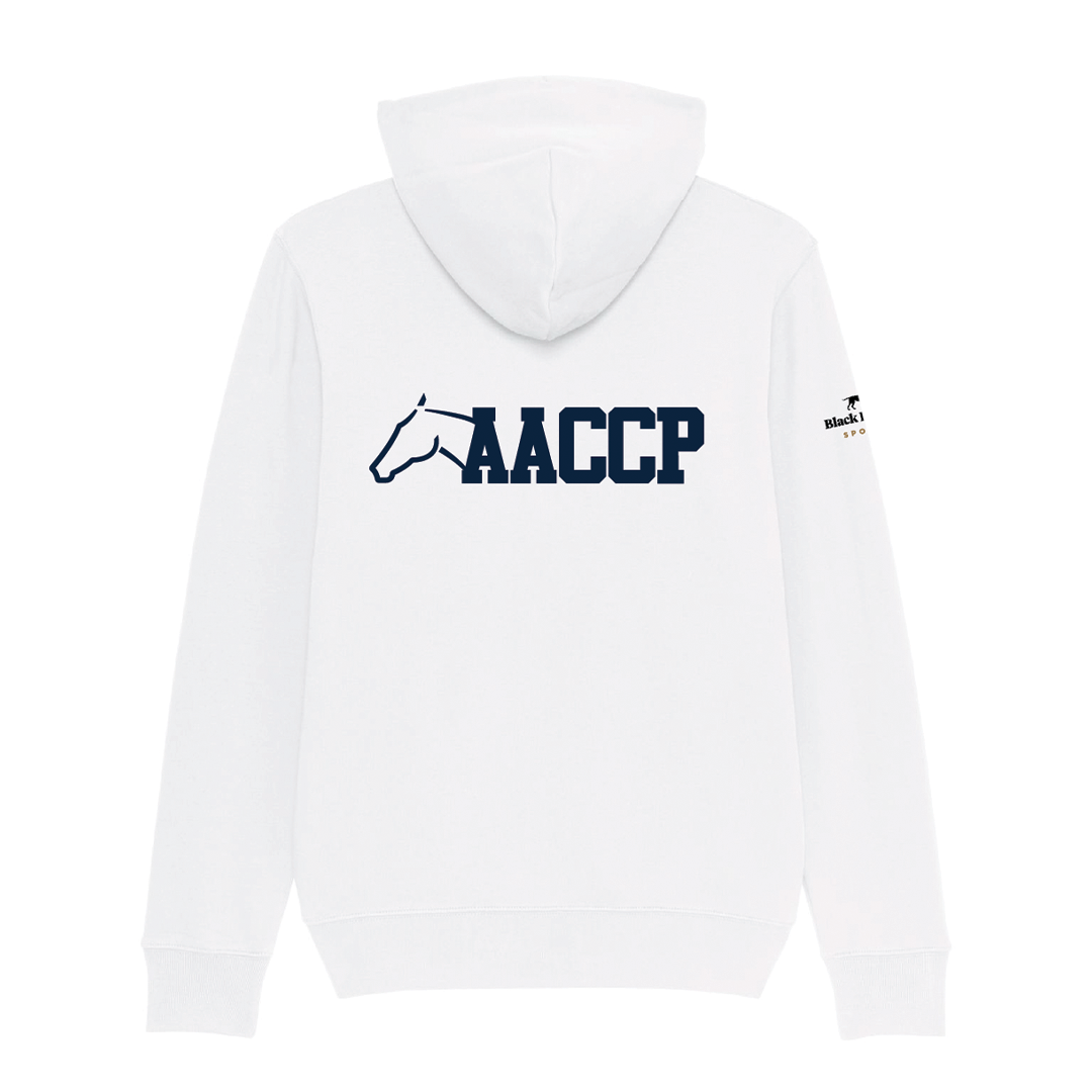 AACCP White Zip Hoodie