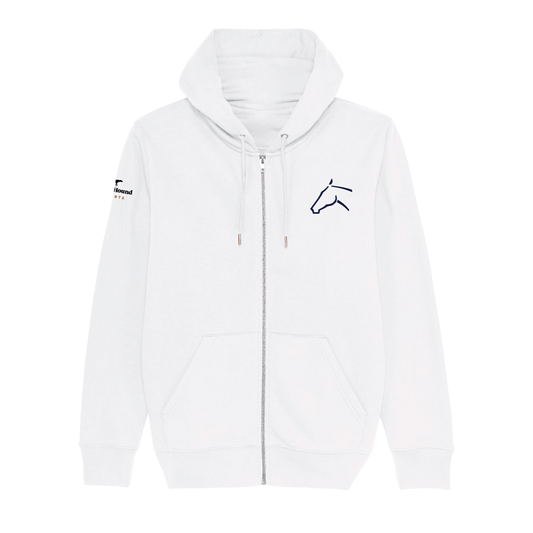 AACCP White Zip Hoodie