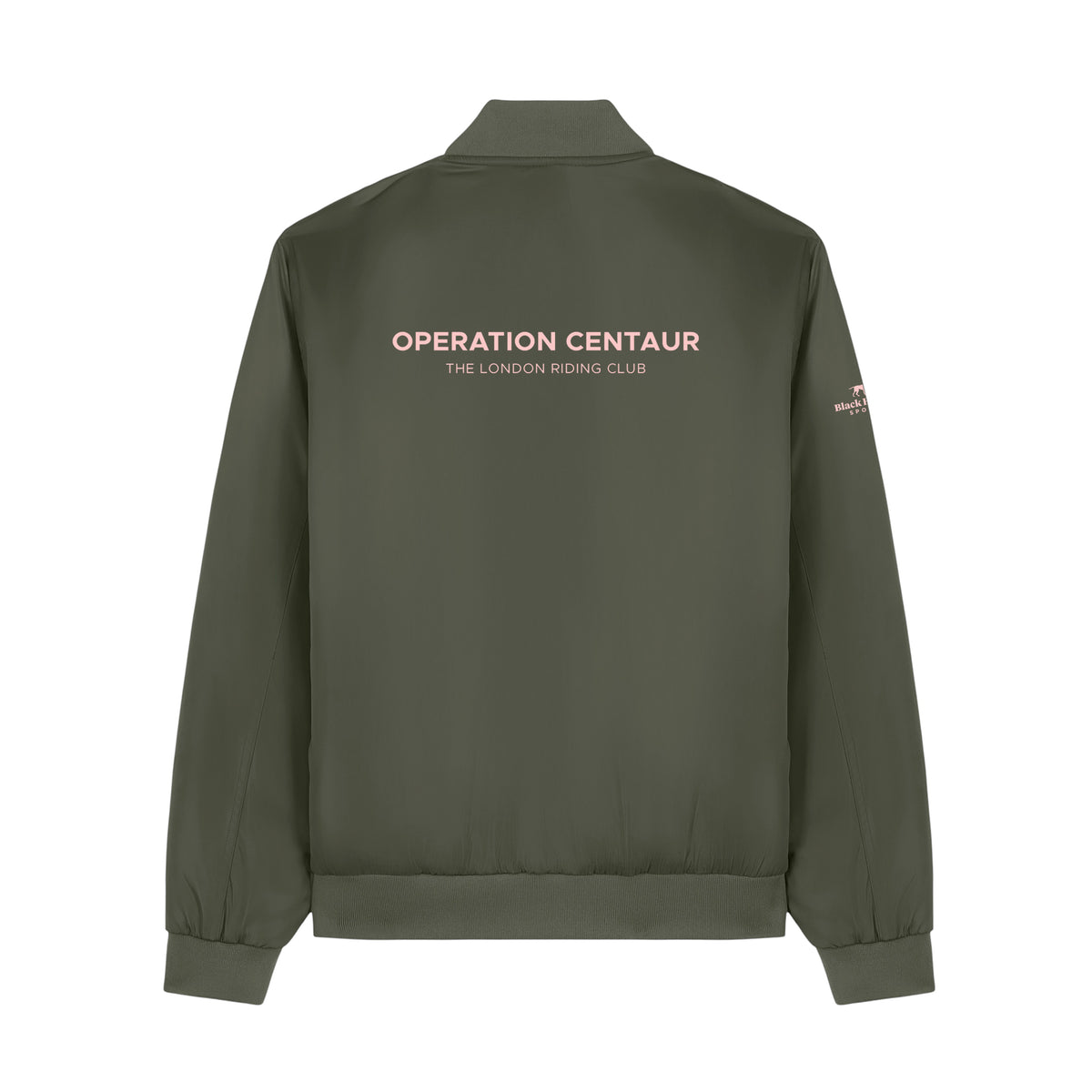 Richmond Park Khaki Zip Hoodie back