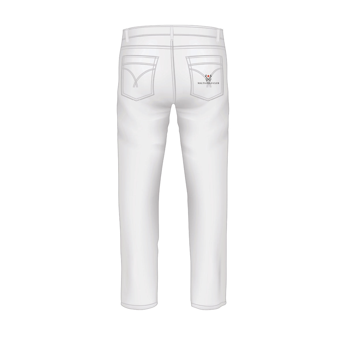 Malta Polo Men's White Jeans