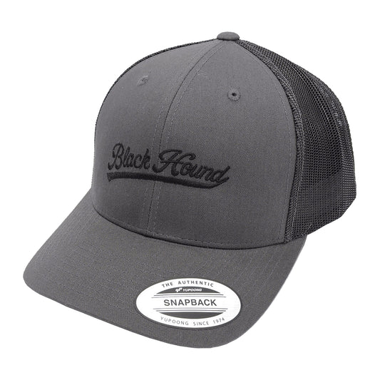 Black Hound Retro Snapback Cap