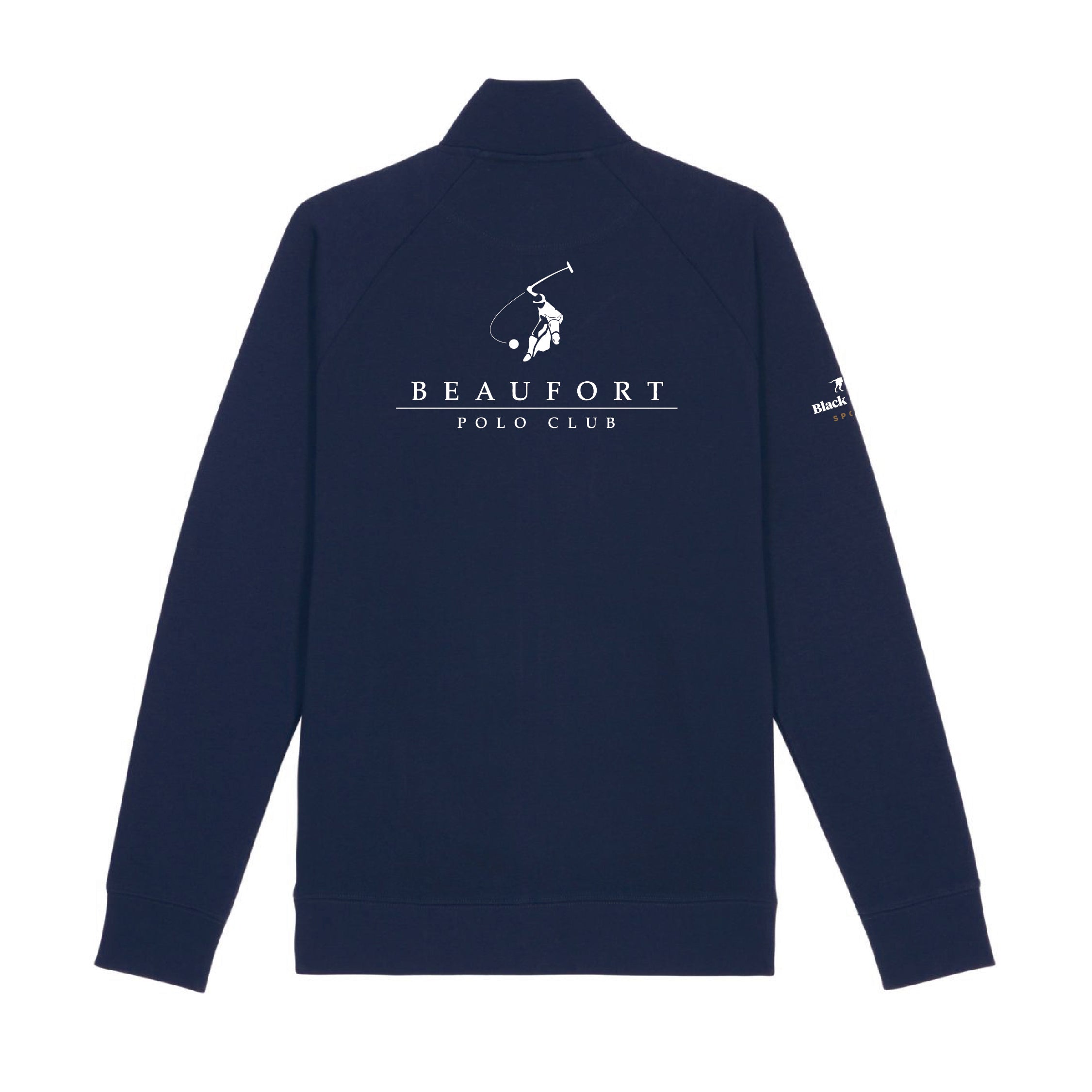 Beaufort Polo Classic 1 4 Zip Sweatshirt Black Hound Sports