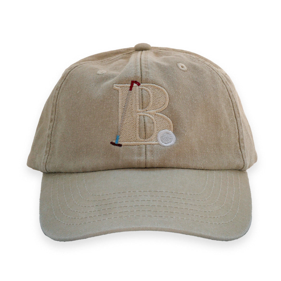Black Hound Vintage Monogram Dad Cap