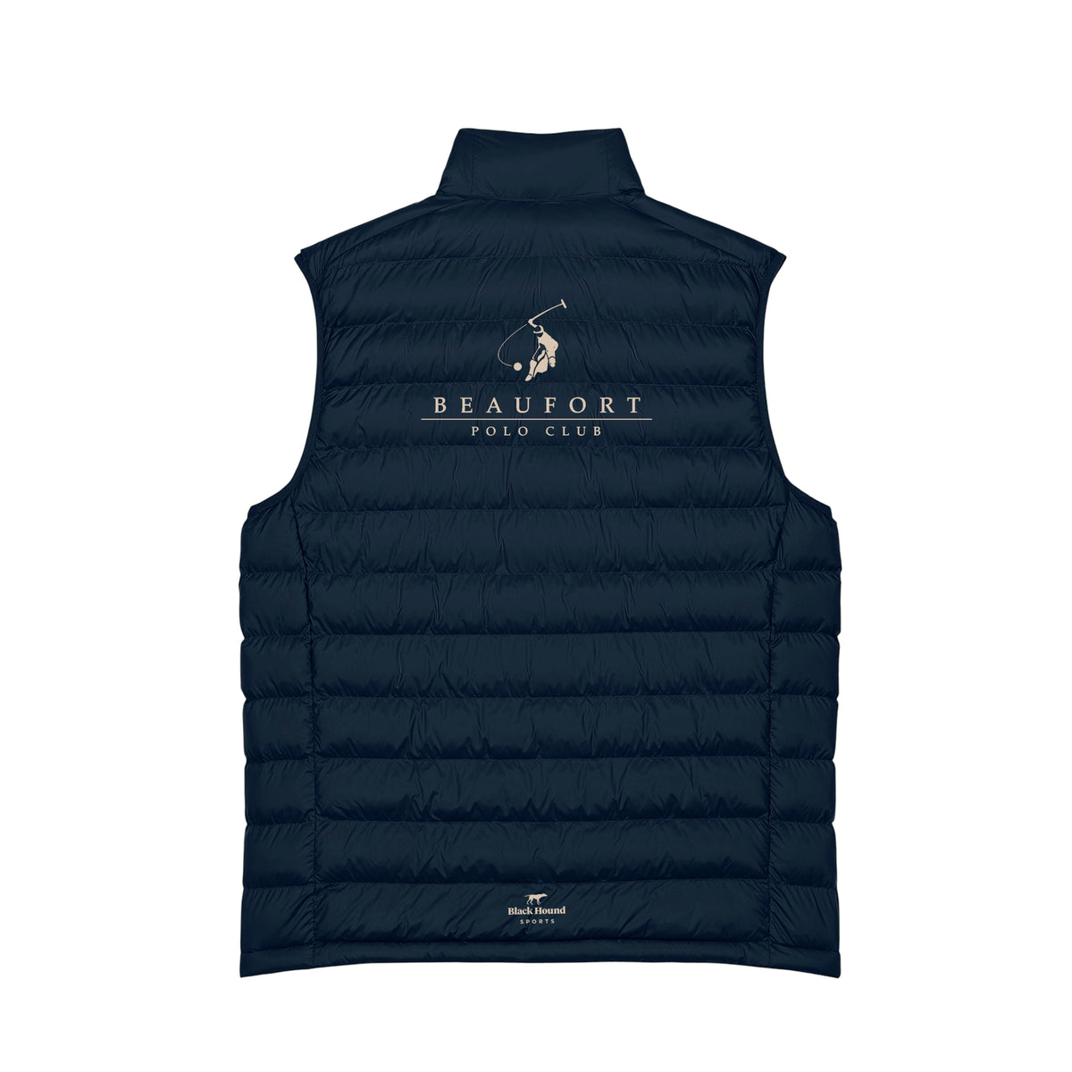 Beaufort Polo Men's Padded Vest Navy Blue back