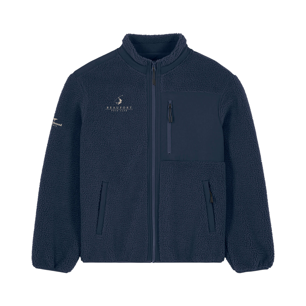Beaufort Polo Sherpa Jacket Navy Blue front
