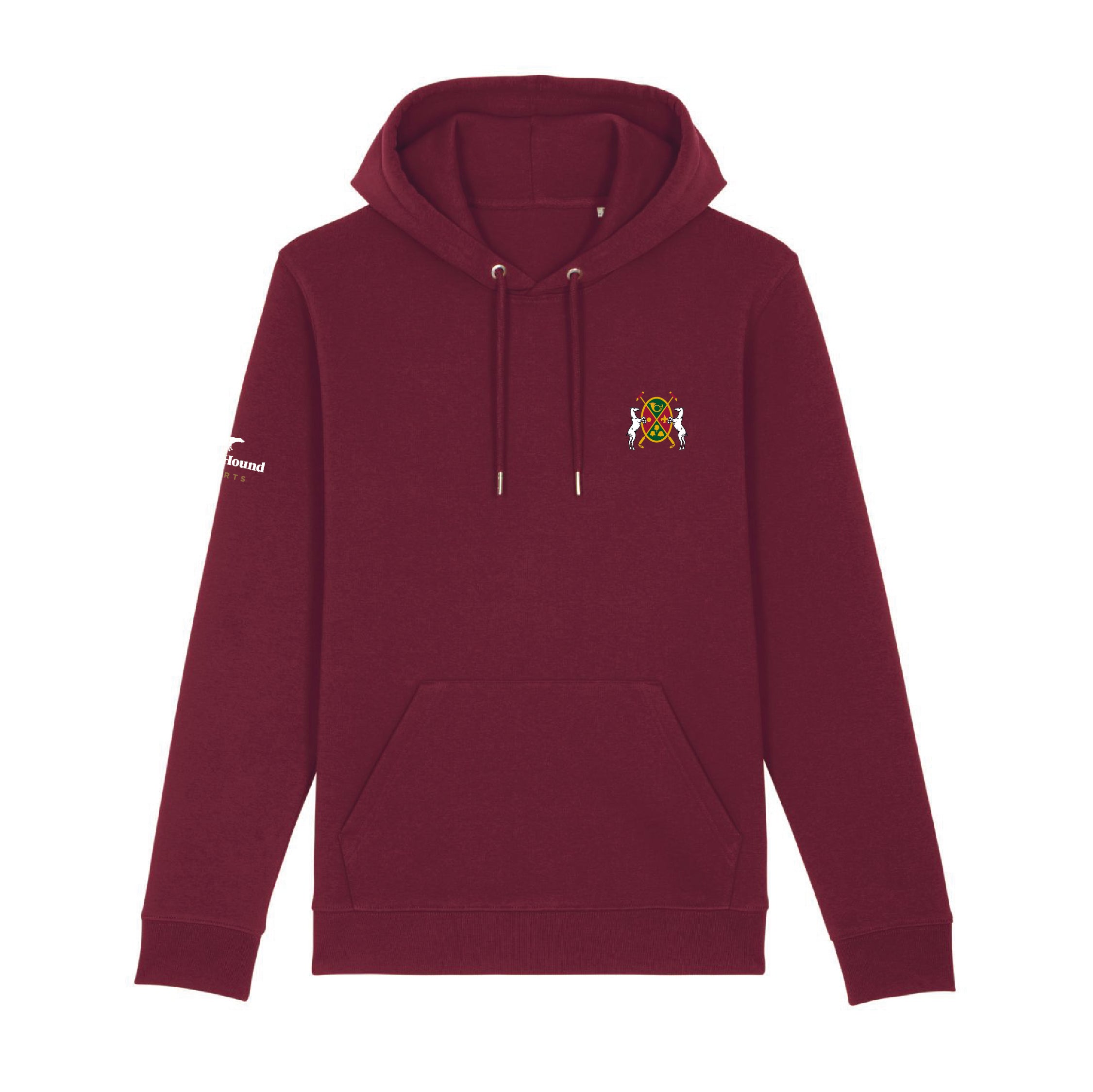 Polo Club de Chantilly Burgundy Hoodie Black Hound Sports