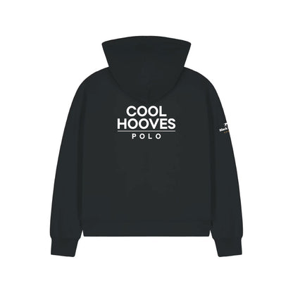 Cool Hooves Polo Black Women's Zip Hoodie