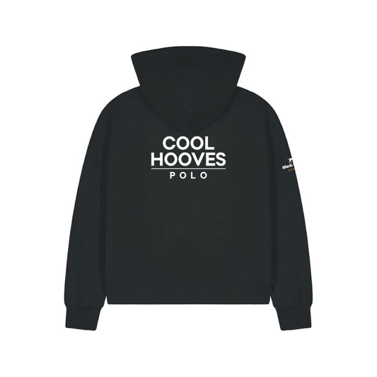 Cool Hooves Polo Black Women's Zip Hoodie