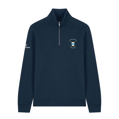 Dundee & Perth Navy 1/4 Zip Sweatshirt*