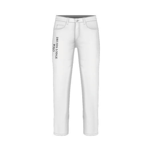 Druids Lodge Polo White Jeans