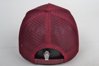 Enpolo Trucker Cap - Burgundy & Neon Green