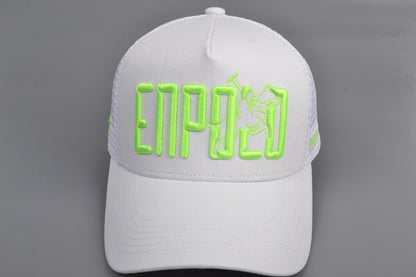 Enpolo Trucker Cap - Grey & Neon Green