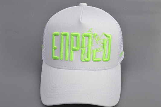 Enpolo Trucker Cap - Grey & Neon Green