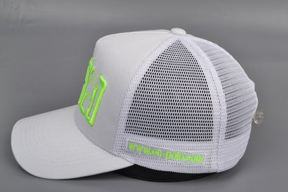 Enpolo Trucker Cap - Grey & Neon Green