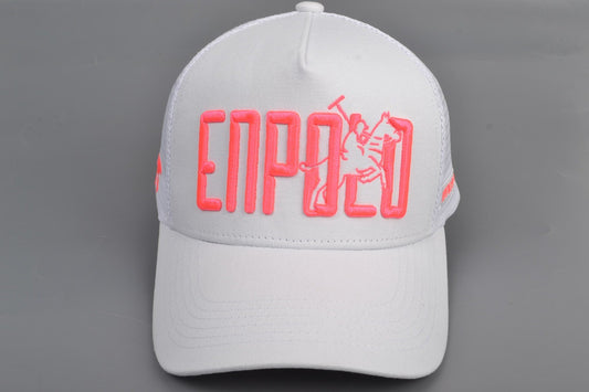 Enpolo Trucker Cap - Grey & Pink
