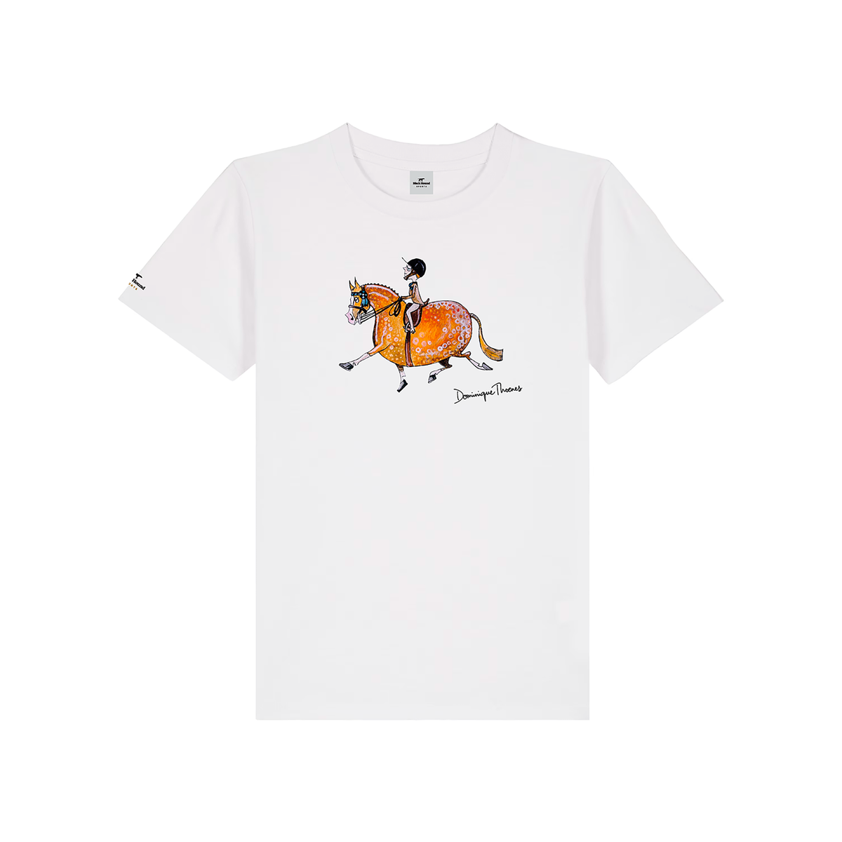 Front of Dominique Thoenes kids organic cotton T-shirt, design 01