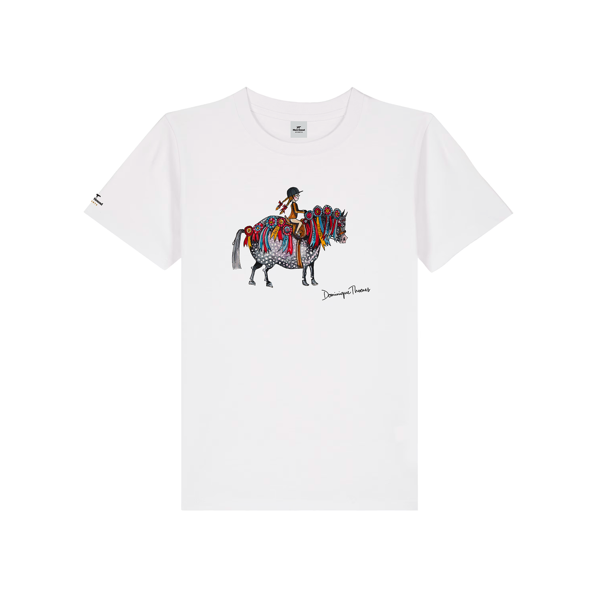 Front of Dominique Thoenes kids organic cotton T-shirt, design 03
