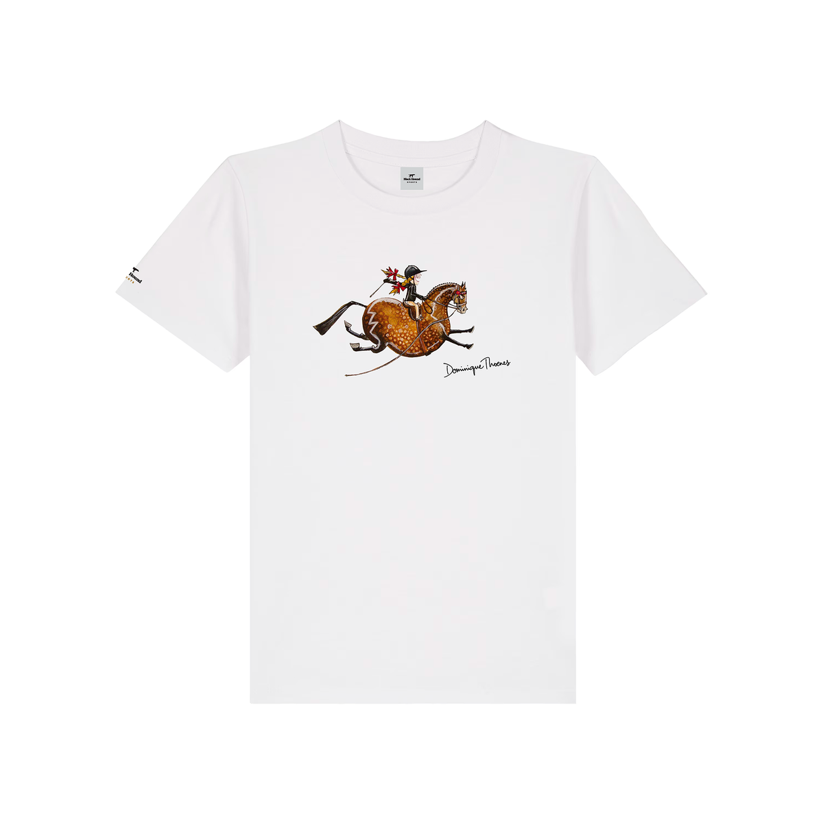 Front of Dominique Thoenes kids organic cotton T-shirt, design 05