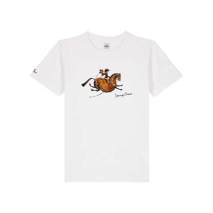 Front of Dominique Thoenes kids organic cotton T-shirt, design 05