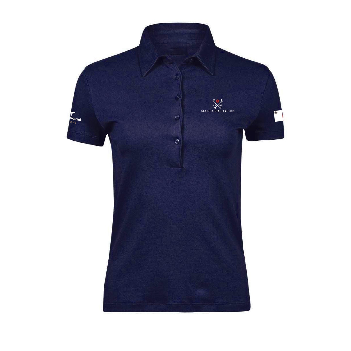 Malta Navy Polo Shirt - Women