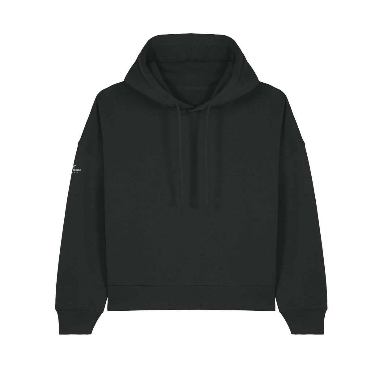 Black Hound women's iconic hoodie – Black – front view