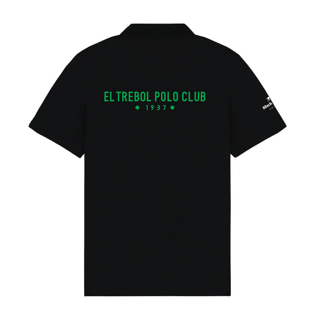 El Trébol Black Polo Shirt