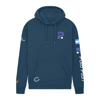 Polo Plan Navy Hoodie