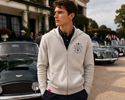 Polo de Paris Merino Wool Zip Hoodie