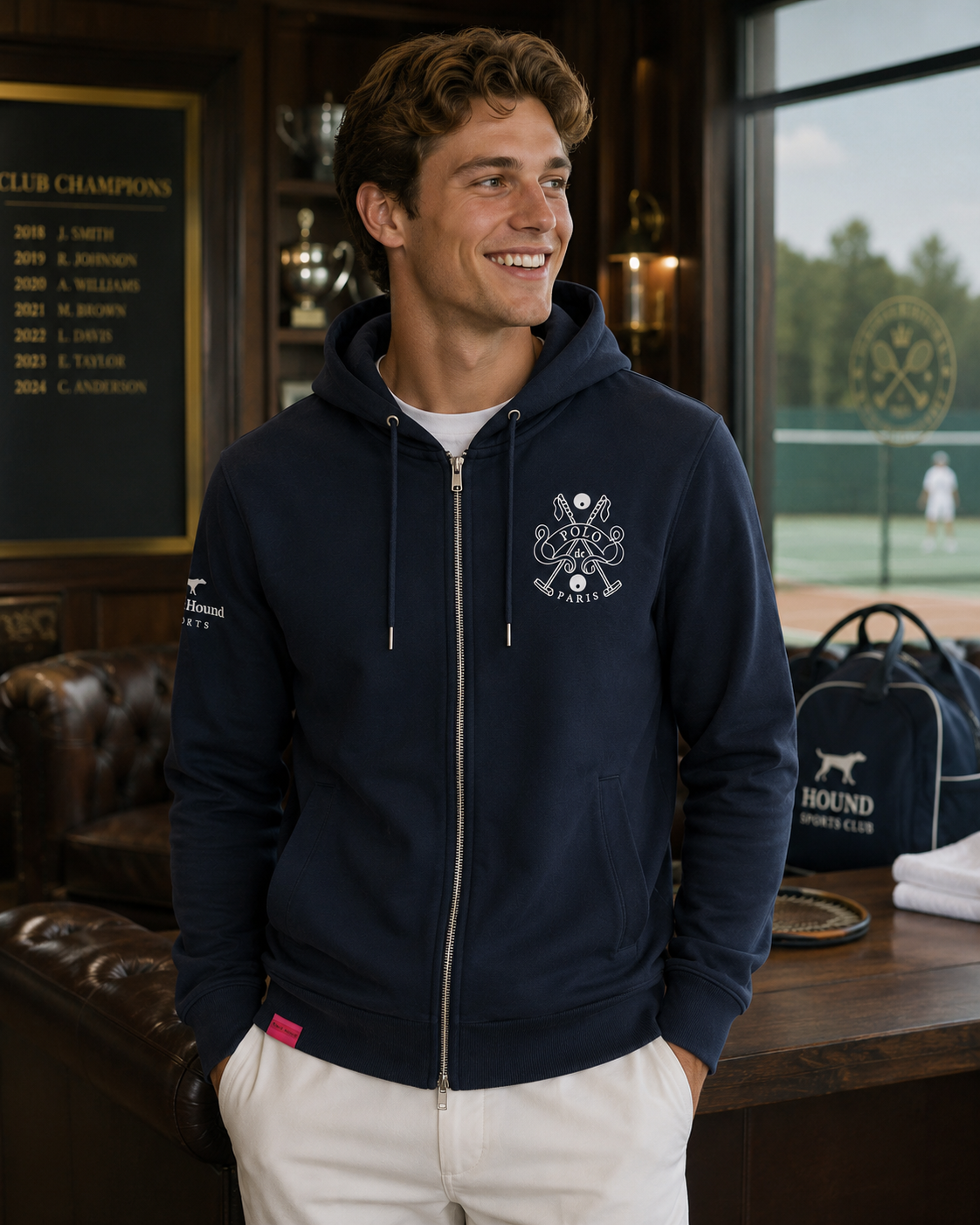 Polo de Paris Unisex Zip Hoodie