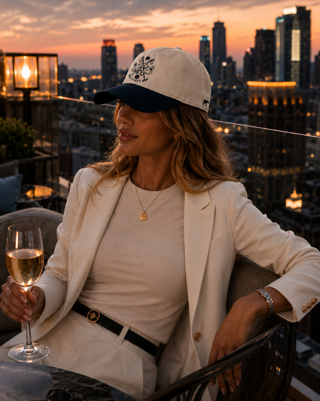 Polo de Paris Two-Tone Cap