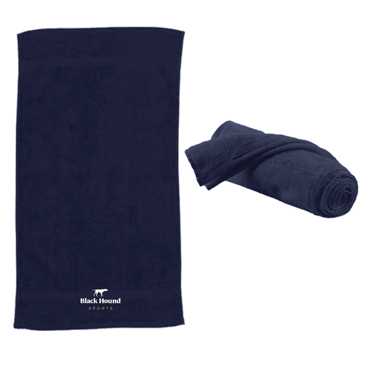 Black Hound Navy Sportswear Towel