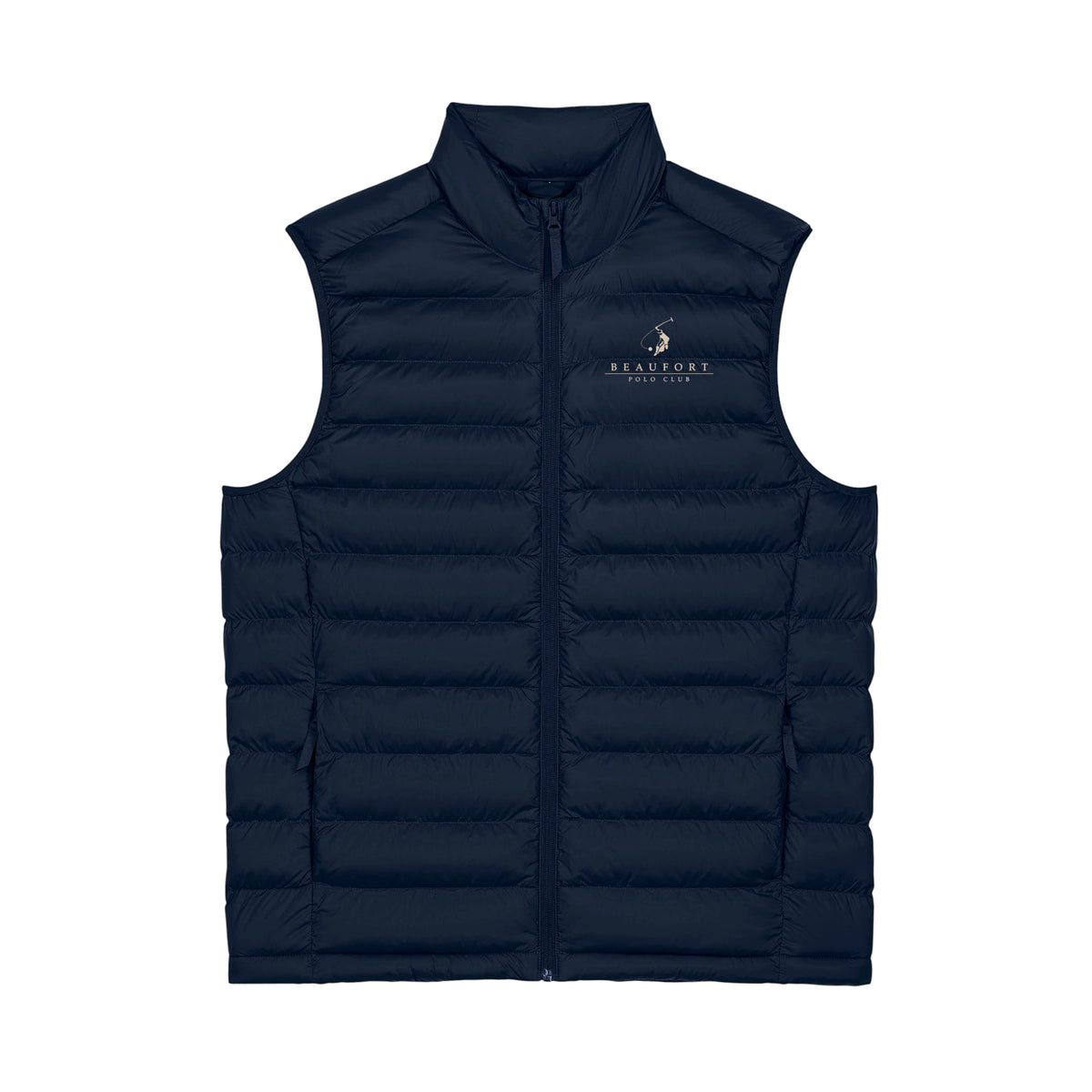 Beaufort Polo Men's Padded Vest Navy Blue front