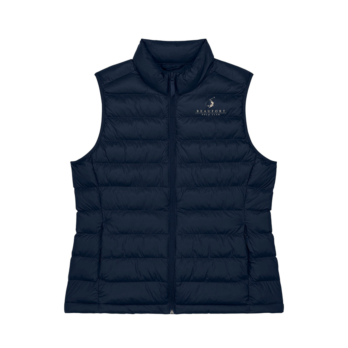 Beaufort Polo Women's Padded Vest Navy Blue front