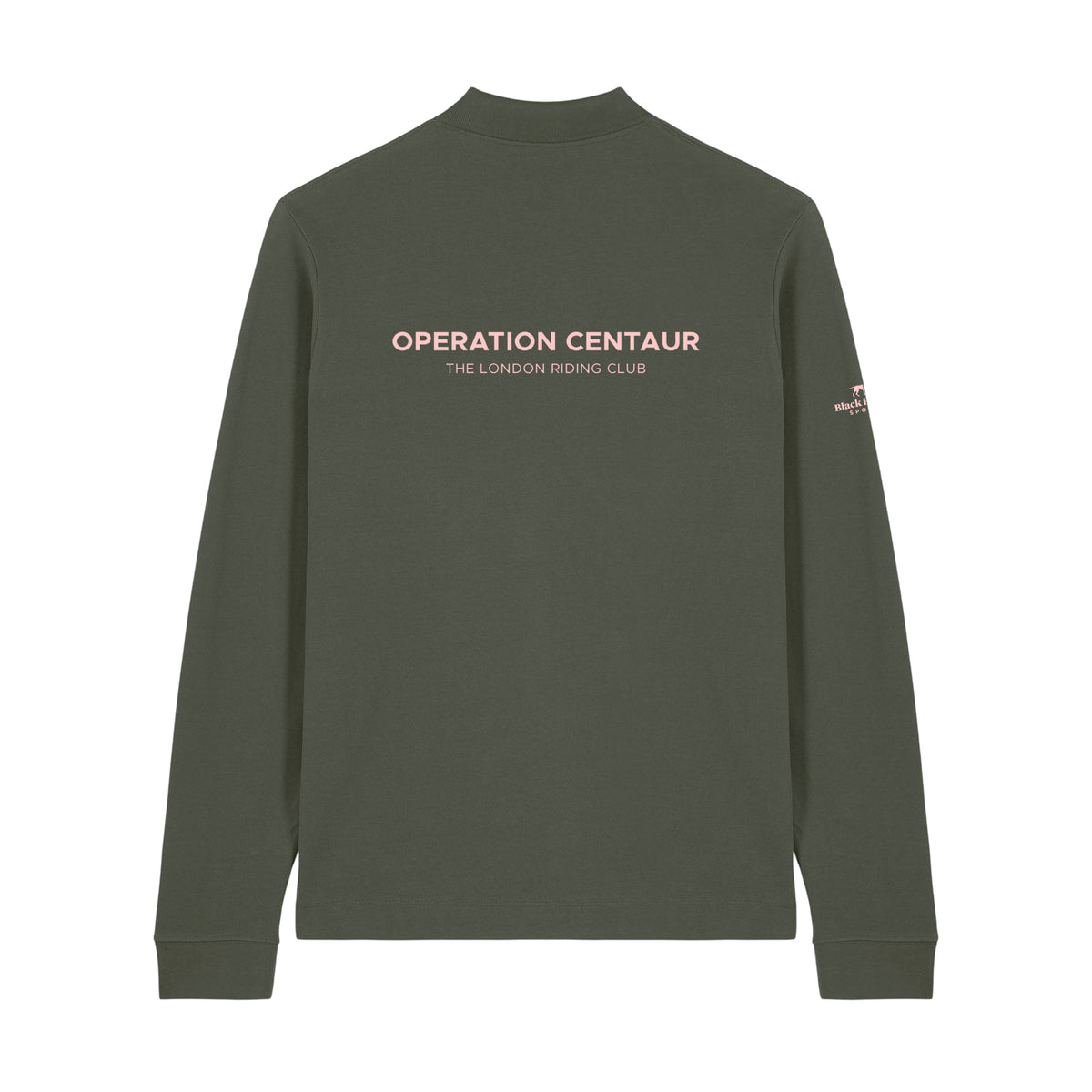 Richmond Park Long Sleeve Polo Shirt khaki back