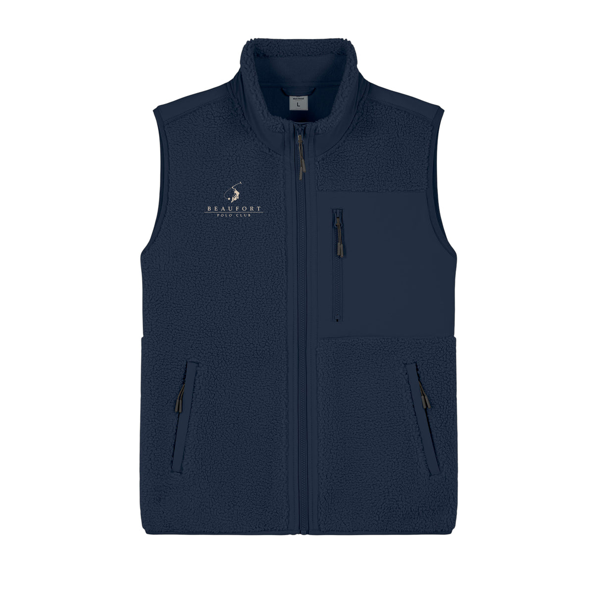 Beaufort Polo Sherpa Vest Navy Blue front