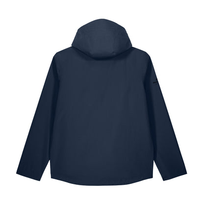 ICONIC WATERPROOF JACKET Navy Blue back