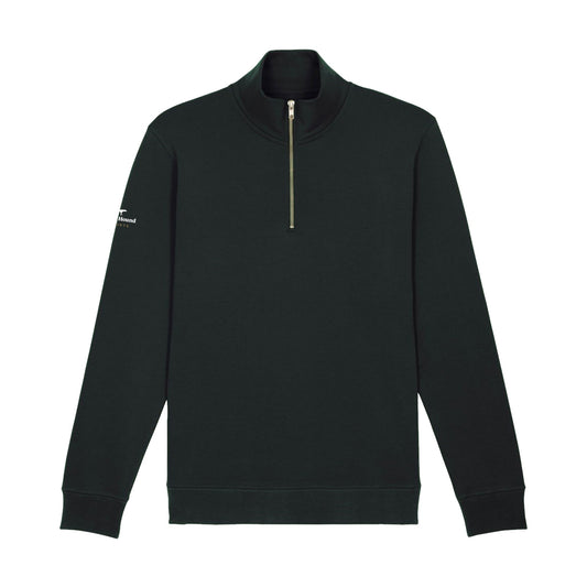 Black Hound Classic Black 1/4 Zip Sweatshirt