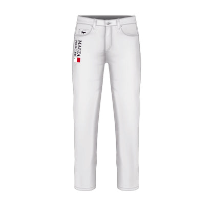 Malta Polo Mens White Jeans