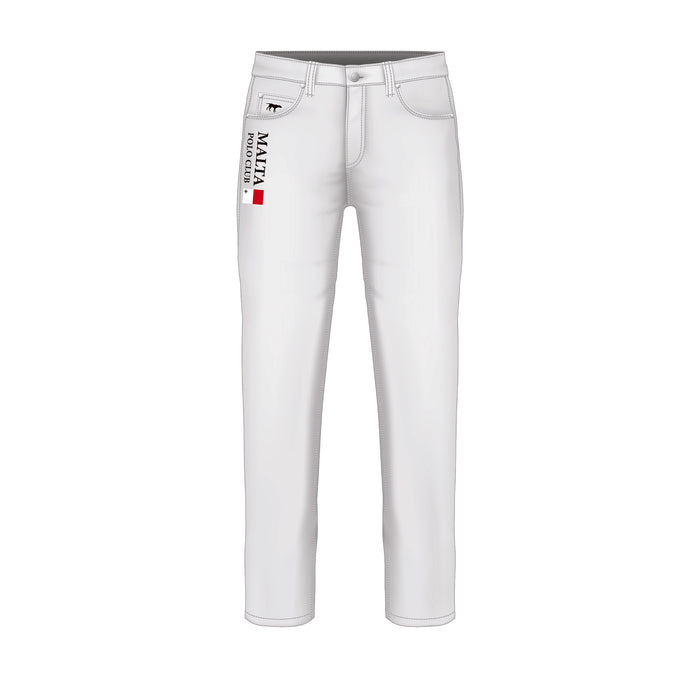 Malta Polo Men's White Jeans