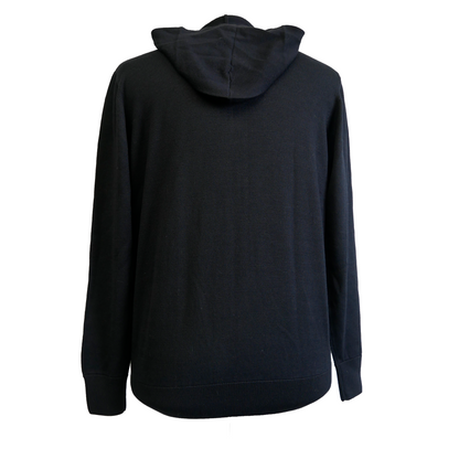 Black Hound Merino Navy Zip Hoodie