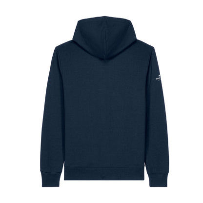 ZIP HOODIE navy back