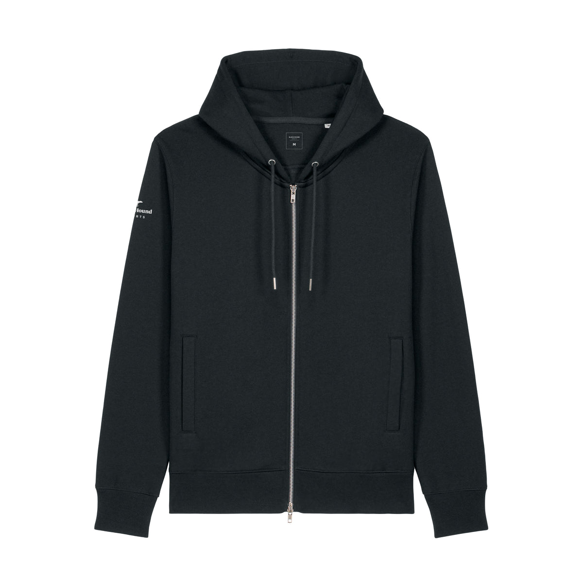 ZIP HOODIE black front